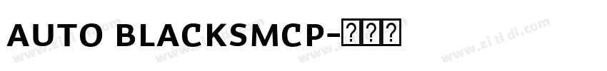 Auto BlackSmCp字体转换